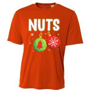 Chest Nuts Funny Matching Chestnuts Christmas Couples Nuts Meaningful Gift Cooling Performance Crew T-Shirt