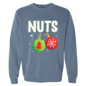 Chest Nuts Funny Matching Chestnuts Christmas Couples Nuts Meaningful Gift Garment-Dyed Sweatshirt