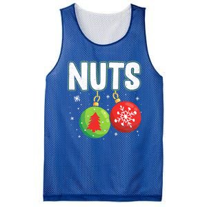 Chest Nuts Funny Matching Chestnuts Christmas Couples Nuts Meaningful Gift Mesh Reversible Basketball Jersey Tank