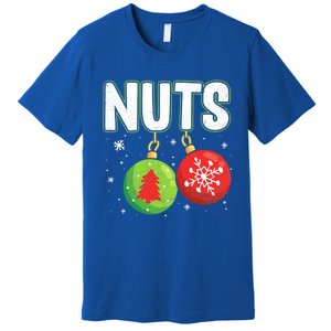 Chest Nuts Funny Matching Chestnuts Christmas Couples Nuts Meaningful Gift Premium T-Shirt