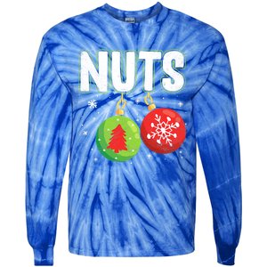 Chest Nuts Funny Matching Chestnuts Christmas Couples Nuts Meaningful Gift Tie-Dye Long Sleeve Shirt