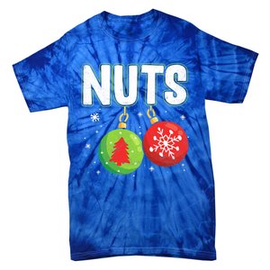 Chest Nuts Funny Matching Chestnuts Christmas Couples Nuts Meaningful Gift Tie-Dye T-Shirt