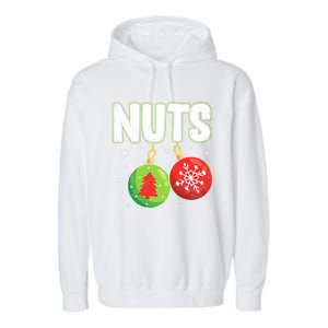 Chest Nuts Funny Matching Chestnuts Christmas Couples Nuts Meaningful Gift Garment-Dyed Fleece Hoodie