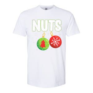 Chest Nuts Funny Matching Chestnuts Christmas Couples Nuts Meaningful Gift Softstyle CVC T-Shirt