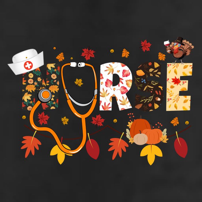 Cute Nurse Fall Thanksgiving Autumn 7 Panel Mesh Trucker Snapback Hat