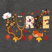 Cute Nurse Fall Thanksgiving Autumn Vector Backpack