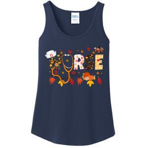 Cute Nurse Fall Thanksgiving Autumn Ladies Essential Tank