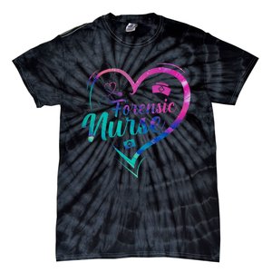 Correctional Nurse Forensic Heart Nurse Corrections Nursing Tie-Dye T-Shirt