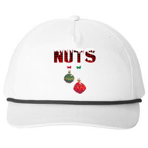 Chest Nuts Funny Matching Chestnuts Christmas Couples Nuts Cool Gift Snapback Five-Panel Rope Hat