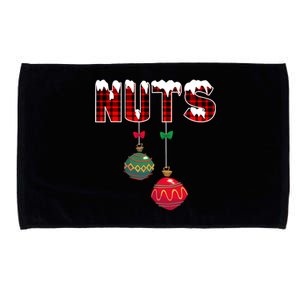 Chest Nuts Funny Matching Chestnuts Christmas Couples Nuts Cool Gift Microfiber Hand Towel