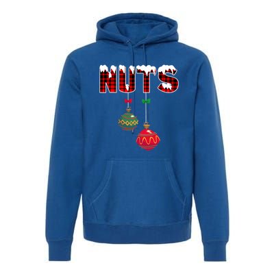 Chest Nuts Funny Matching Chestnuts Christmas Couples Nuts Cool Gift Premium Hoodie