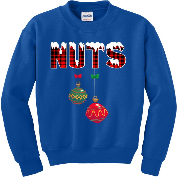 Chest Nuts Funny Matching Chestnuts Christmas Couples Nuts Cool Gift Kids Sweatshirt