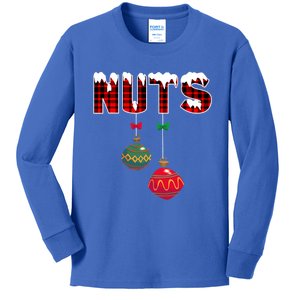 Chest Nuts Funny Matching Chestnuts Christmas Couples Nuts Cool Gift Kids Long Sleeve Shirt