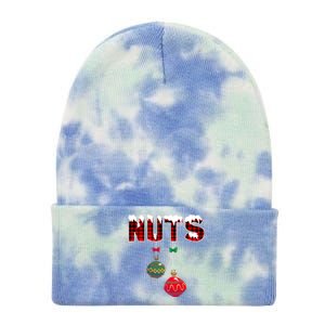 Chest Nuts Funny Matching Chestnuts Christmas Couples Nuts Cool Gift Tie Dye 12in Knit Beanie