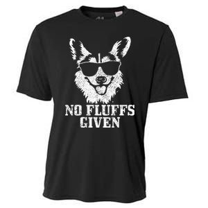 Corgi No Fluffs Given Dog Mom Dad Funny Corgi Cooling Performance Crew T-Shirt