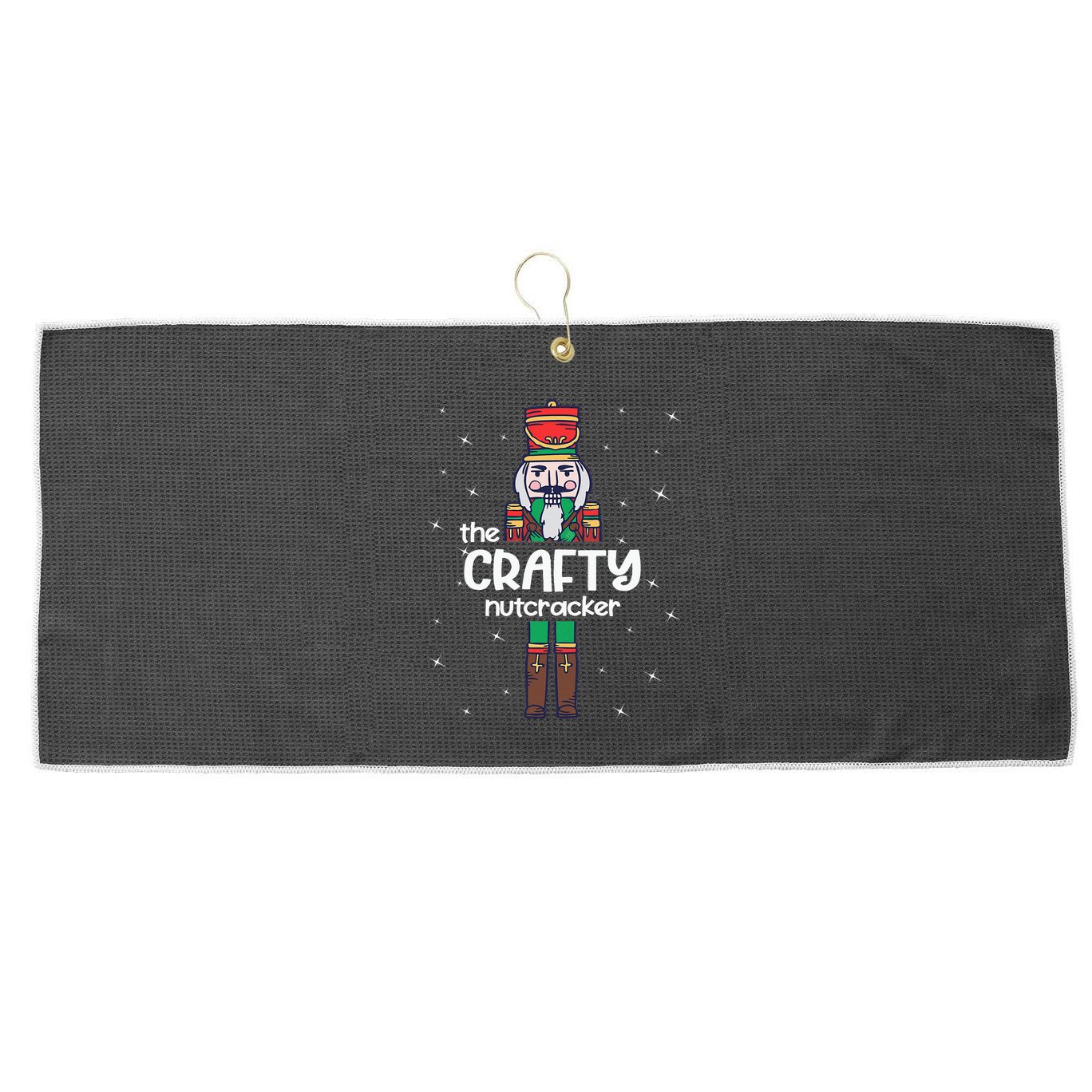 Crafty Nutcracker Family Matching Large Microfiber Waffle Golf Towel