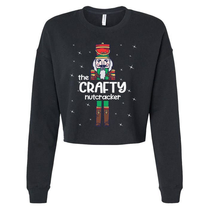 Crafty Nutcracker Family Matching Cropped Pullover Crew