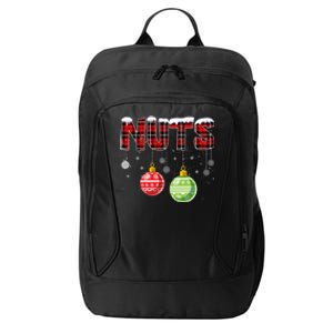 Chest Nuts Funny Matching Chestnuts Christmas Couples Nuts Funny Gift City Backpack