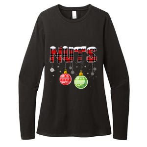 Chest Nuts Funny Matching Chestnuts Christmas Couples Nuts Funny Gift Womens CVC Long Sleeve Shirt