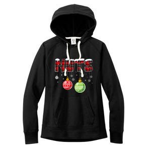 Chest Nuts Funny Matching Chestnuts Christmas Couples Nuts Funny Gift Women's Fleece Hoodie