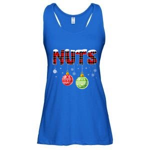 Chest Nuts Funny Matching Chestnuts Christmas Couples Nuts Funny Gift Ladies Essential Flowy Tank