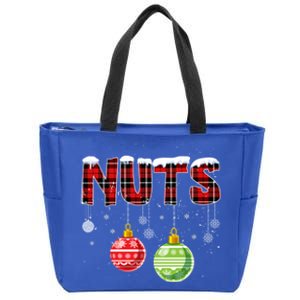 Chest Nuts Funny Matching Chestnuts Christmas Couples Nuts Funny Gift Zip Tote Bag