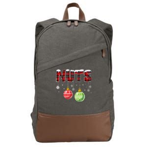 Chest Nuts Funny Matching Chestnuts Christmas Couples Nuts Funny Gift Cotton Canvas Backpack