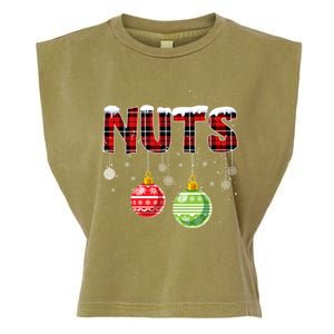 Chest Nuts Funny Matching Chestnuts Christmas Couples Nuts Funny Gift Garment-Dyed Women's Muscle Tee