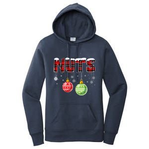 Chest Nuts Funny Matching Chestnuts Christmas Couples Nuts Funny Gift Women's Pullover Hoodie