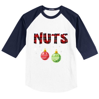 Chest Nuts Funny Matching Chestnuts Christmas Couples Nuts Funny Gift Baseball Sleeve Shirt