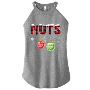 Chest Nuts Funny Matching Chestnuts Christmas Couples Nuts Funny Gift Women's Perfect Tri Rocker Tank