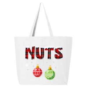 Chest Nuts Funny Matching Chestnuts Christmas Couples Nuts Funny Gift 25L Jumbo Tote