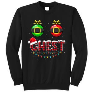 Chest Nuts Funny Matching Chestnuts Christmas Couples Chest  Sweatshirt