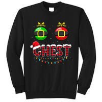 Chest Nuts Funny Matching Chestnuts Christmas Couples Chest  Sweatshirt