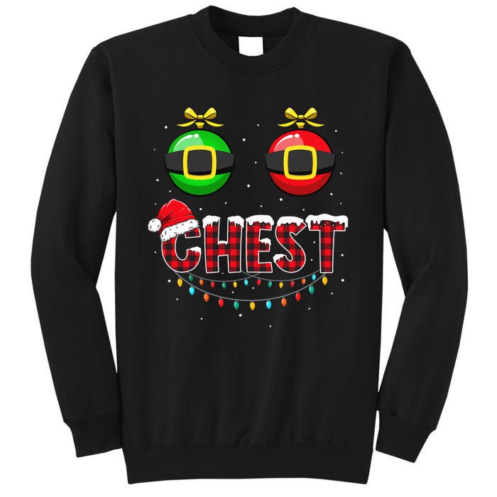 Chest Nuts Funny Matching Chestnuts Christmas Couples Chest  Sweatshirt