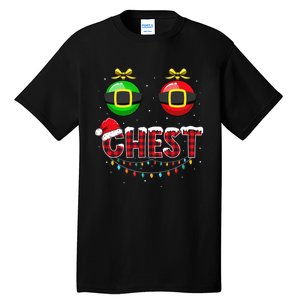 Chest Nuts Funny Matching Chestnuts Christmas Couples Chest  Tall T-Shirt