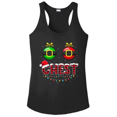 Chest Nuts Funny Matching Chestnuts Christmas Couples Chest  Ladies PosiCharge Competitor Racerback Tank