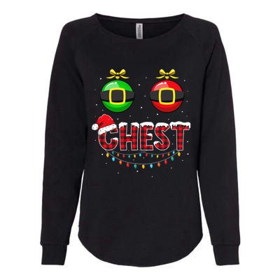 Chest Nuts Funny Matching Chestnuts Christmas Couples Chest  Womens California Wash Sweatshirt