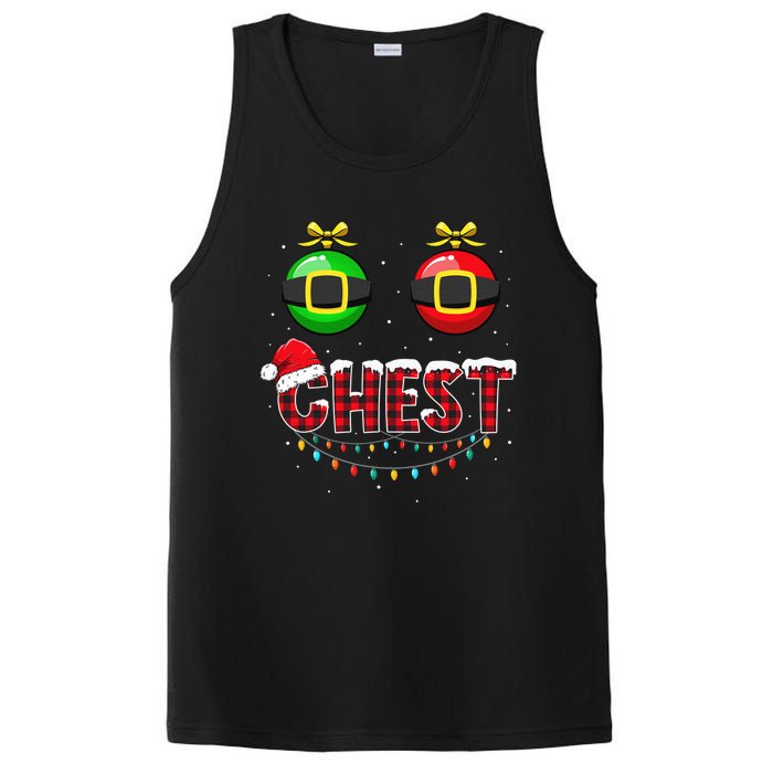 Chest Nuts Funny Matching Chestnuts Christmas Couples Chest  PosiCharge Competitor Tank