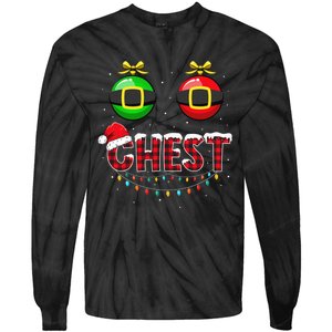 Chest Nuts Funny Matching Chestnuts Christmas Couples Chest  Tie-Dye Long Sleeve Shirt