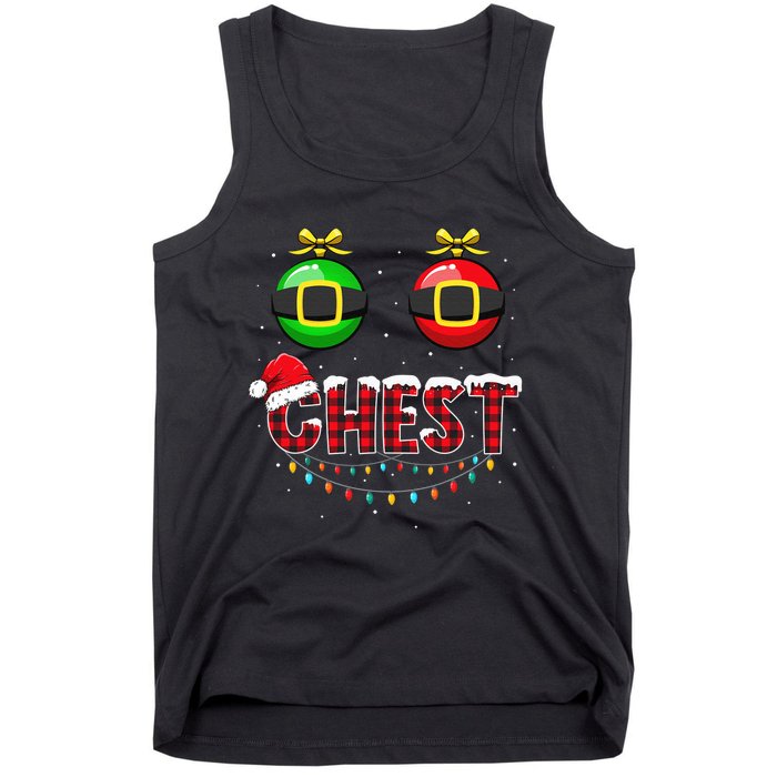 Chest Nuts Funny Matching Chestnuts Christmas Couples Chest  Tank Top