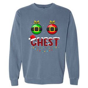 Chest Nuts Funny Matching Chestnuts Christmas Couples Chest  Garment-Dyed Sweatshirt