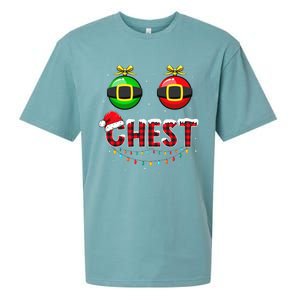 Chest Nuts Funny Matching Chestnuts Christmas Couples Chest  Sueded Cloud Jersey T-Shirt