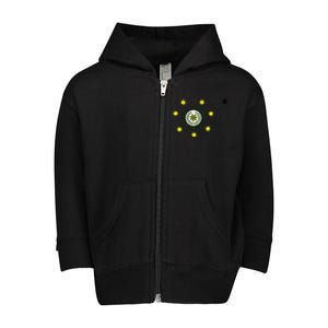 Cherokee Nation Flag Cherokee Toddler Zip Fleece Hoodie