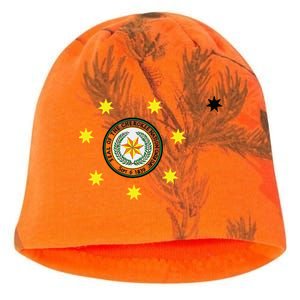 Cherokee Nation Flag Cherokee Kati - Camo Knit Beanie