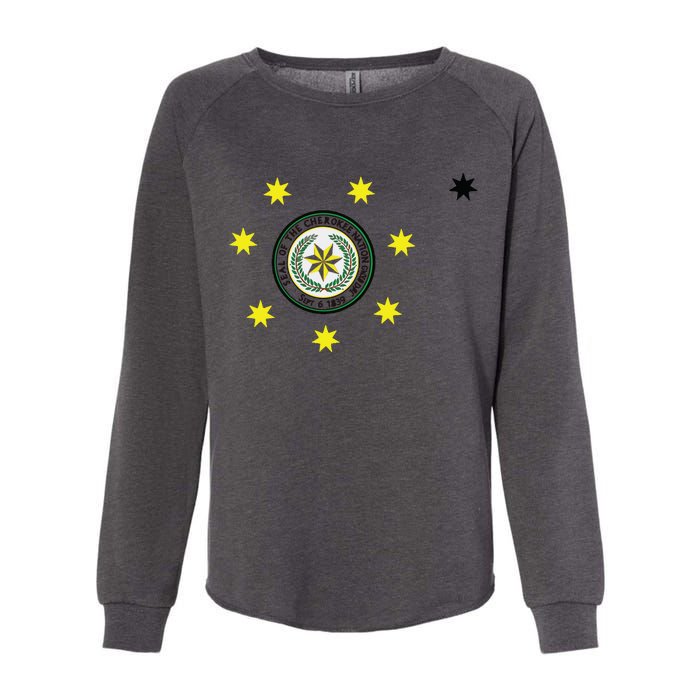 Cherokee Nation Flag Cherokee Womens California Wash Sweatshirt