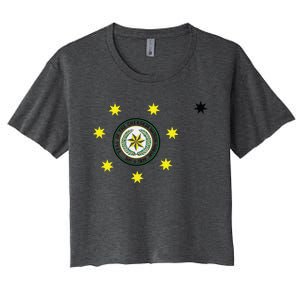 Cherokee Nation Flag Cherokee Women's Crop Top Tee