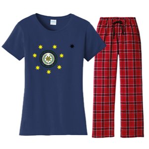 Cherokee Nation Flag Cherokee Women's Flannel Pajama Set