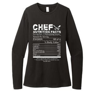 Chef Nutrition Facts Cool Chef Tee Gift For Chefs Womens CVC Long Sleeve Shirt