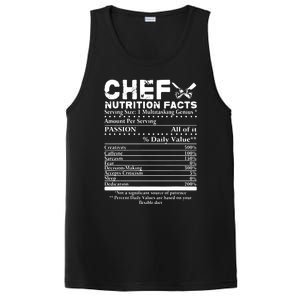 Chef Nutrition Facts Cool Chef Tee Gift For Chefs PosiCharge Competitor Tank